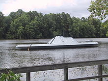 Replica of CSS Albemarle, photographed in 2003 CSS Albemarle replica.JPG