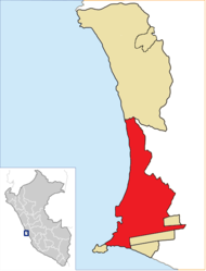 Location of Callao District in Callao Constitutional Province
