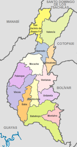 Cantons o Los Ríos Province