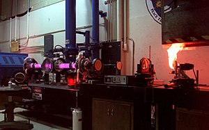 A carbon-dioxide laser Carbon Dioxide Laser At The Laser Effects Test Facility.jpg