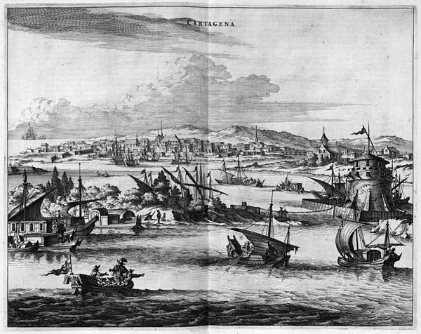 Cartagena in the 17th century.