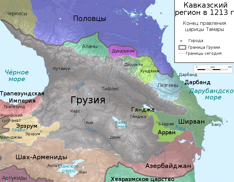 File:Caucasus 1213 AD map ru.svg