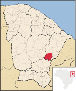 Kaart van Jaguaribe
