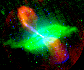 Radio galaxy Types of active galactic nuclei that are very luminous at radio wavelengths
