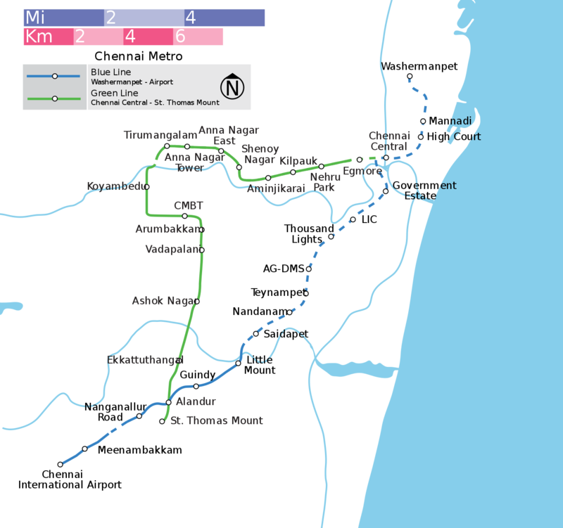 Chennai Metro Rail Fare Chart