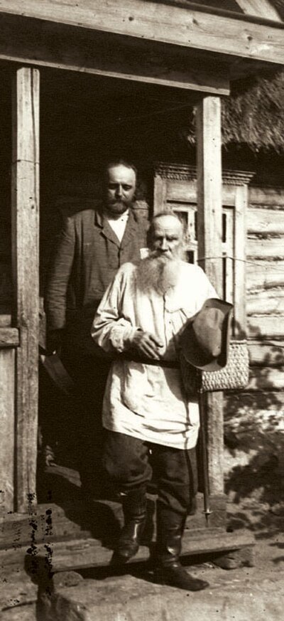 Leo Tolstoy and Vladimir Chertkov.