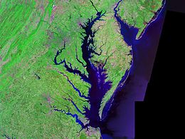 Pogled na Zaljev Chesapeake iz svemira
