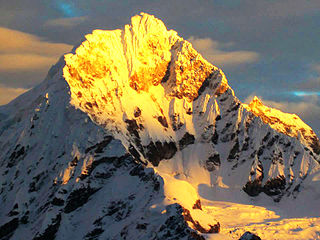 Chopicalqui mountain in Peru