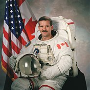 Chris Hadfield in his STS-100 portrait in January 2001