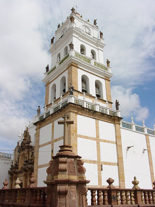 Metropolitan Cathedral of Sucre in Sucre, a UNESCO World Heritage city.