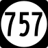 State Route 757 işaretçisi
