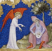 Abraham circumcises his own penis - Circumcision of Abraham, from the Bible of Jean de Sy, ca. 1355-1357 Circumcision of Abraham (Bible of Jean de Sy).jpg