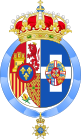 Coat of arms of Queen Sofia of Spain (Order of Seraphim).svg