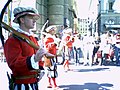 Procession in medieval costumes