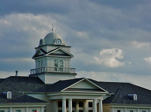 Closeup of the Crawford County courthouse