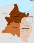 Le Reichsgau de Dantzig Prusse-Occidentale en 1943.