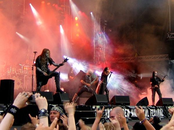 Dimmu Borgir onstage at Tuska 2005.