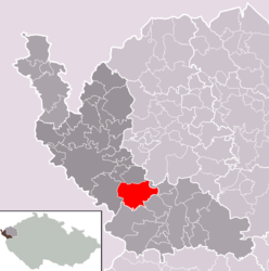 Dolní Žandov - Carte