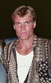 At the premier of Air America in 1990 Dolph Lundgren 1990.jpg