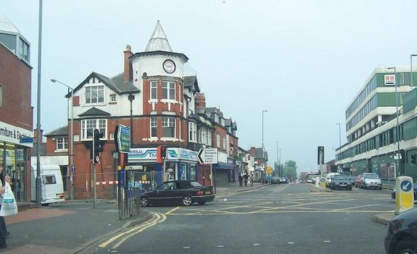 View of Bristol Road South at Northfield looking north towards Selly Oak