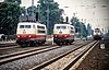 Two DB class 103 locomotives