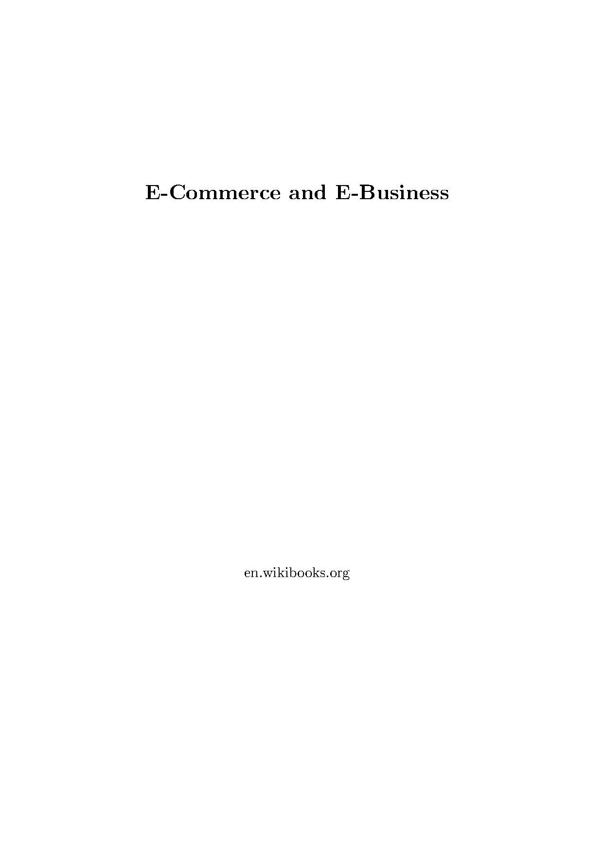 E-commerce Retailer Business Plan
