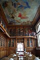 Library with painted ceiling by Claude Bourgonnier