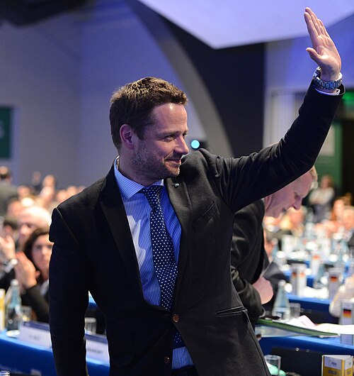 Rafał Trzaskowski at the European People's Party Congress in Malta, 2017