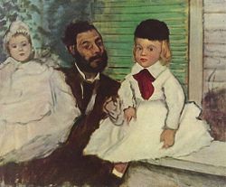 Edgar Degas: Count Lepic and His Daughters