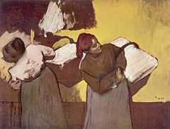 Duas Lavadeiras (1876-78), Edgar Degas, Sammlung H. J. Sachs em Nova Iorque