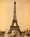 Eiffel Tower, looking toward Trocadéro Palace, Paris Exposition, 1889.jpg