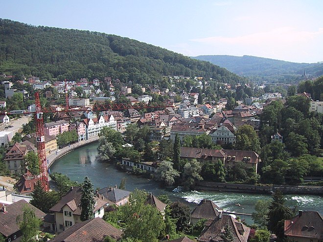 Die quellen. Баден Швейцария. Кантон Ааргау Швейцария. Baden, Aargau Швейцария. Баден кантон Аргау.