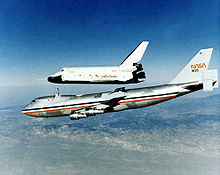 Enterprise separates from the SCA during Free Flight 4, the first with the orbiter in its flight configuration without the tailcone Enterprise Separates from 747 SCA for First Tailcone off Free Flight.jpg