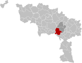 Estinnes Hainaut Belgium Map.svg