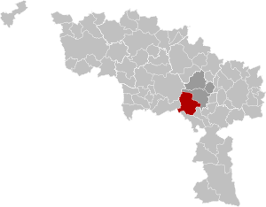 Estinnes Hainaut Belgium Map.svg