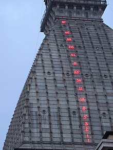 Turm der Mole Antonelliana mit der Fibonacci-Folge