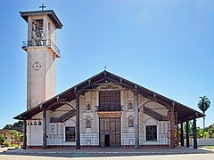 Restaurierte Jesuitenreduktionskirche in San Ignacio de Velasco, Bolivien