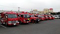 Fire engines of volunteer fire company, Koka