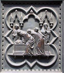 Detail of Pisano's doors