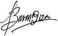 Firma de Raúl Barón Biza (1963)