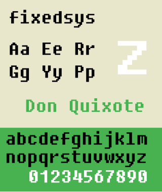 <span class="mw-page-title-main">Fixedsys</span> Typeface