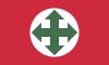 Flag of the Arrow Cross Party 1937 to 1942. svg