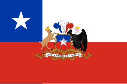 Bandera presidencial de Chile.