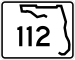 Florida State Road 112 road sign