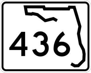<span class="mw-page-title-main">Florida State Road 436</span> Highway in Florida