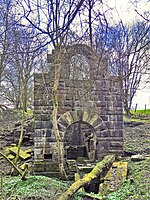 The remains of the engine house at Fox Clough Colliery Fox Clough engine house 4.jpg