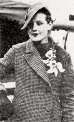 Farmer in a press photo for her winning the Voice of Action writing contest, April 10, 1935