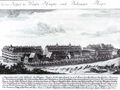 Gesamtansicht der Franckeschen Stiftungen zu Halle 1749