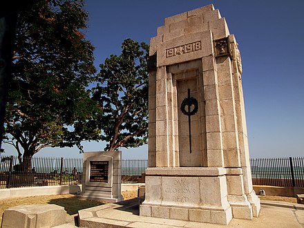 The Cenotaph was built in honour of fallen Allied servicemen of World War I.[59]
