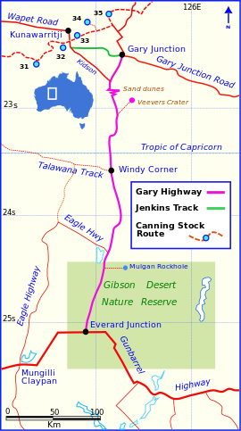 Gary Highway map 16.svg